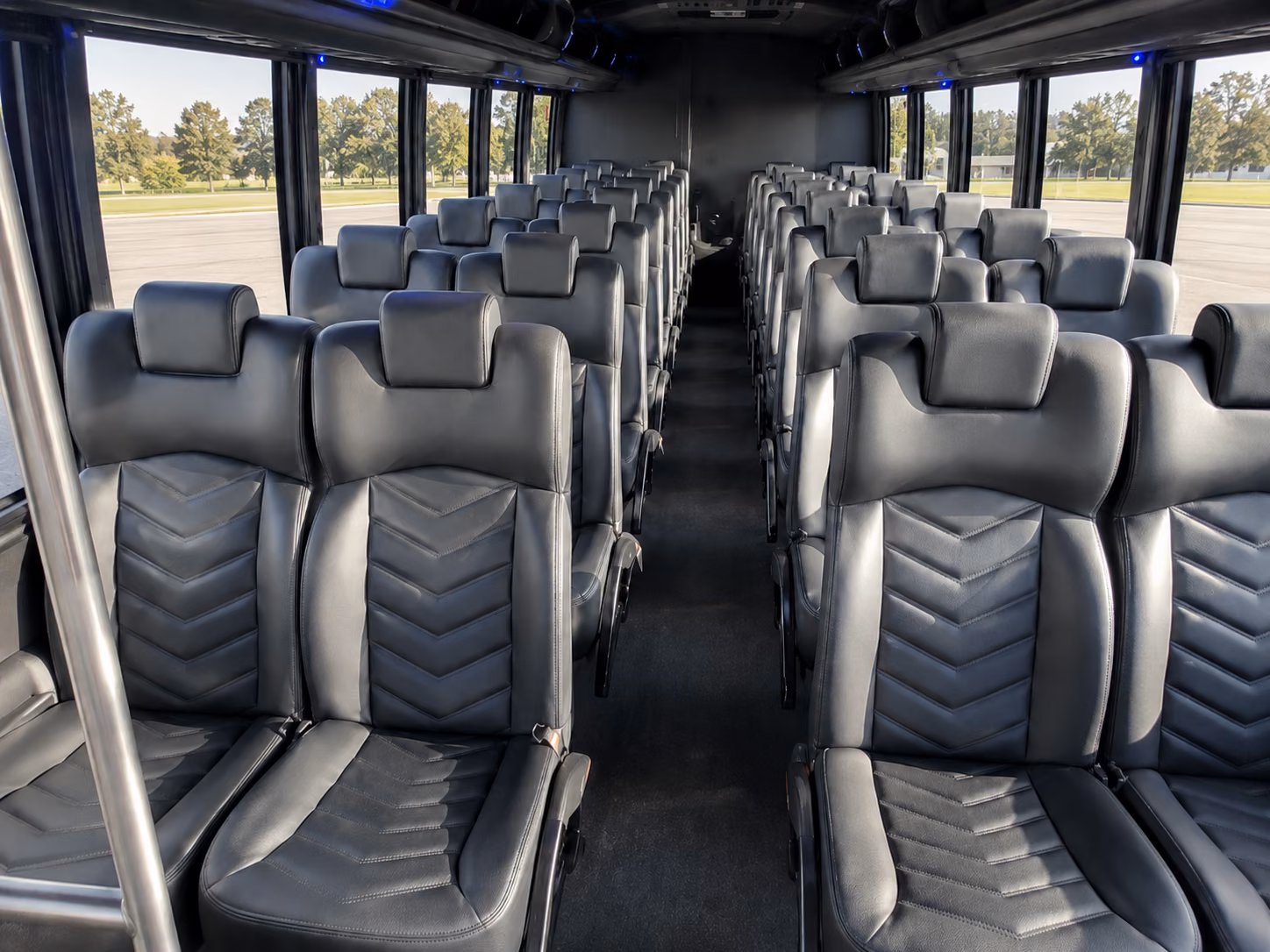 jersey city 18 passenger minibus interior