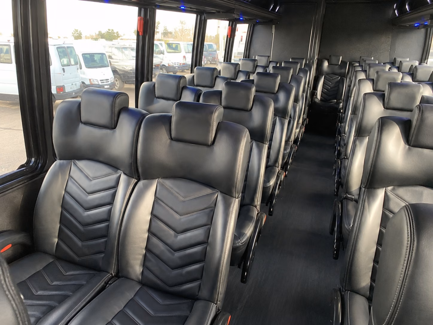 jersey city 20 passenger minibus inside