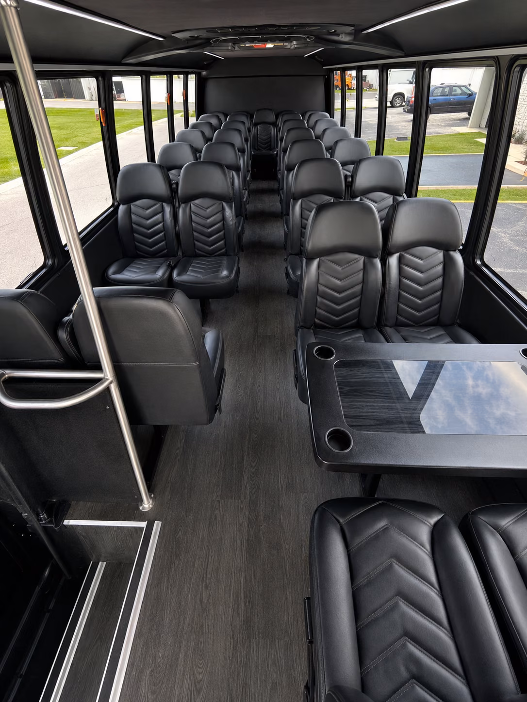 jersey city 20 passenger minibus interior