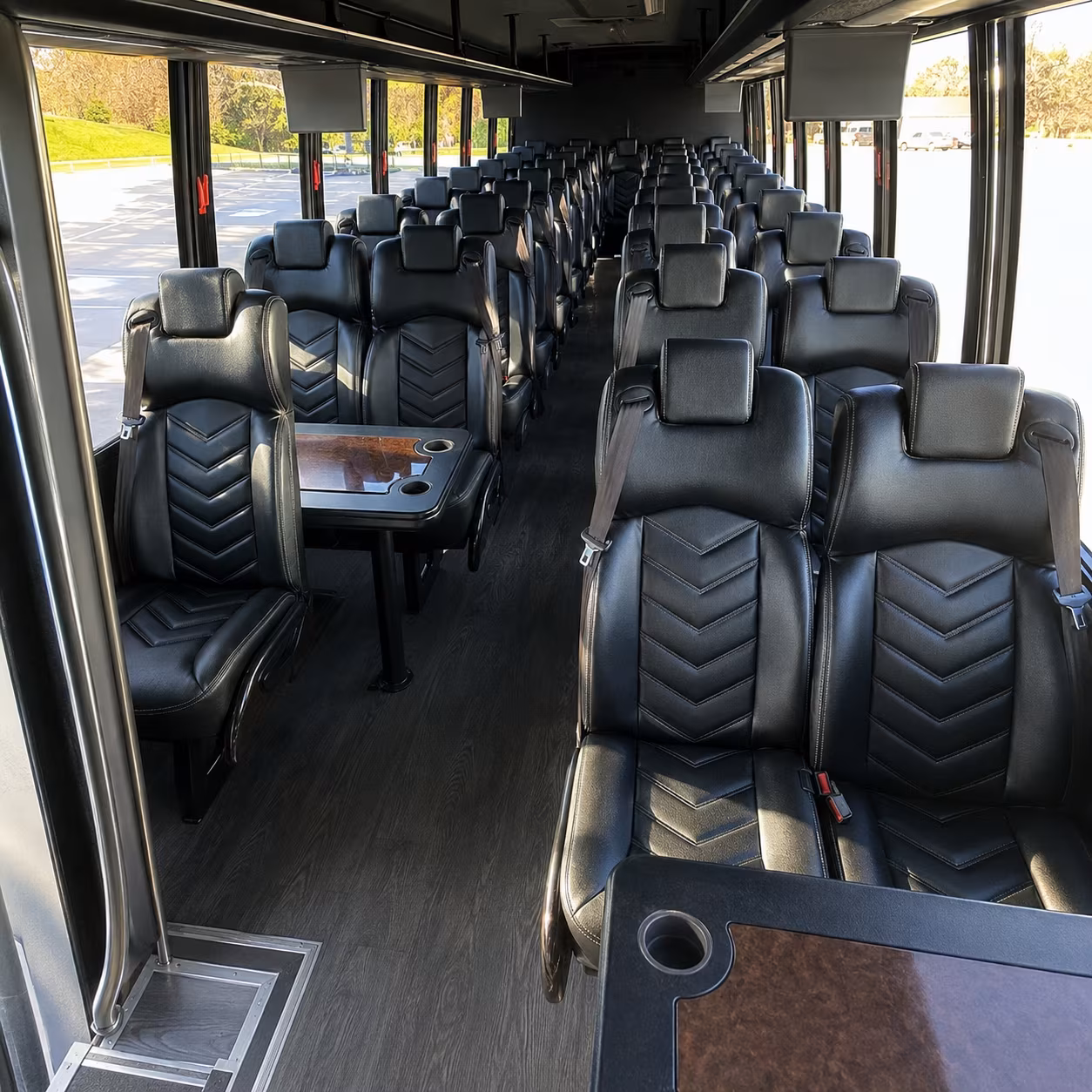 jersey city 25 passenger minibus inside
