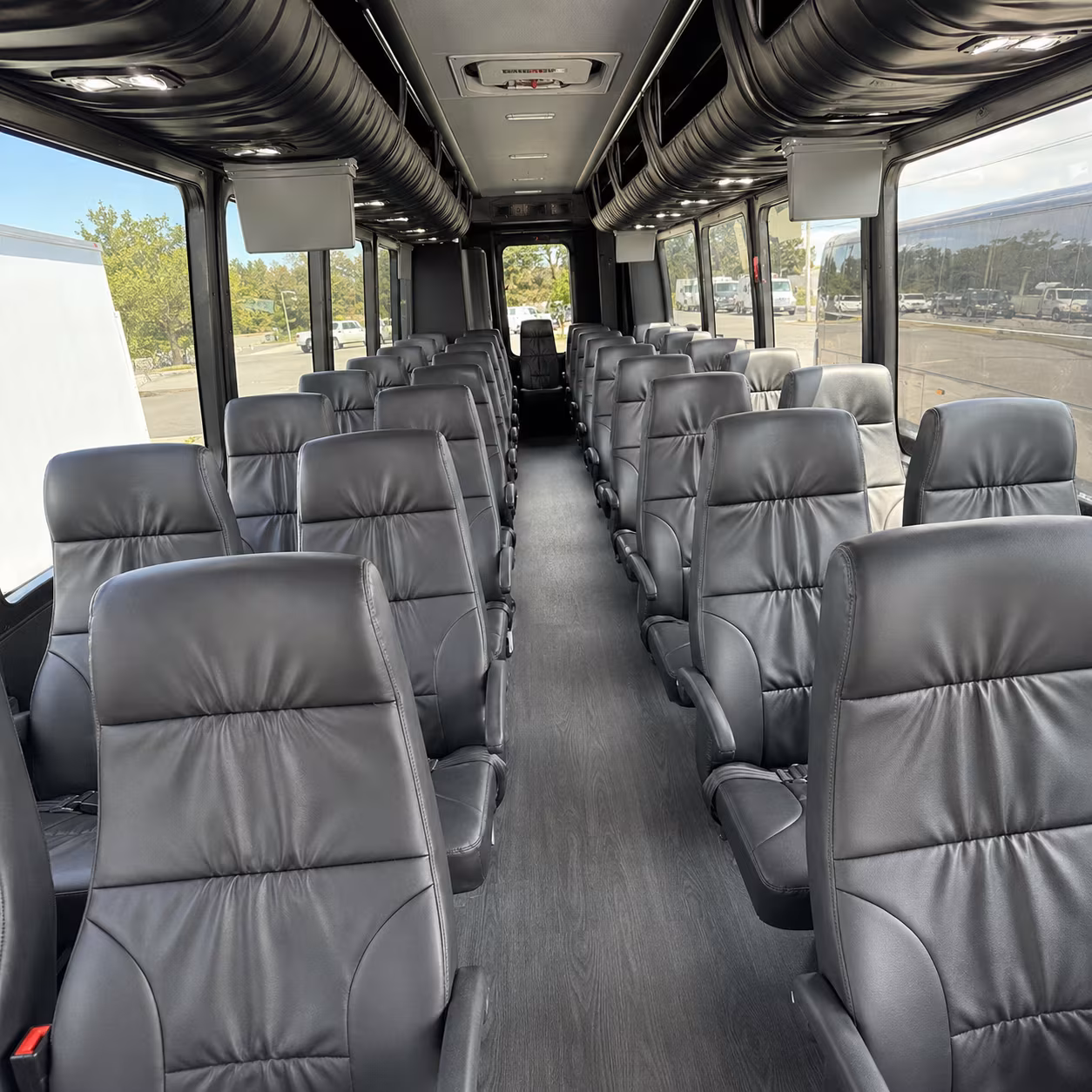 jersey city 28 passenger minibus inside
