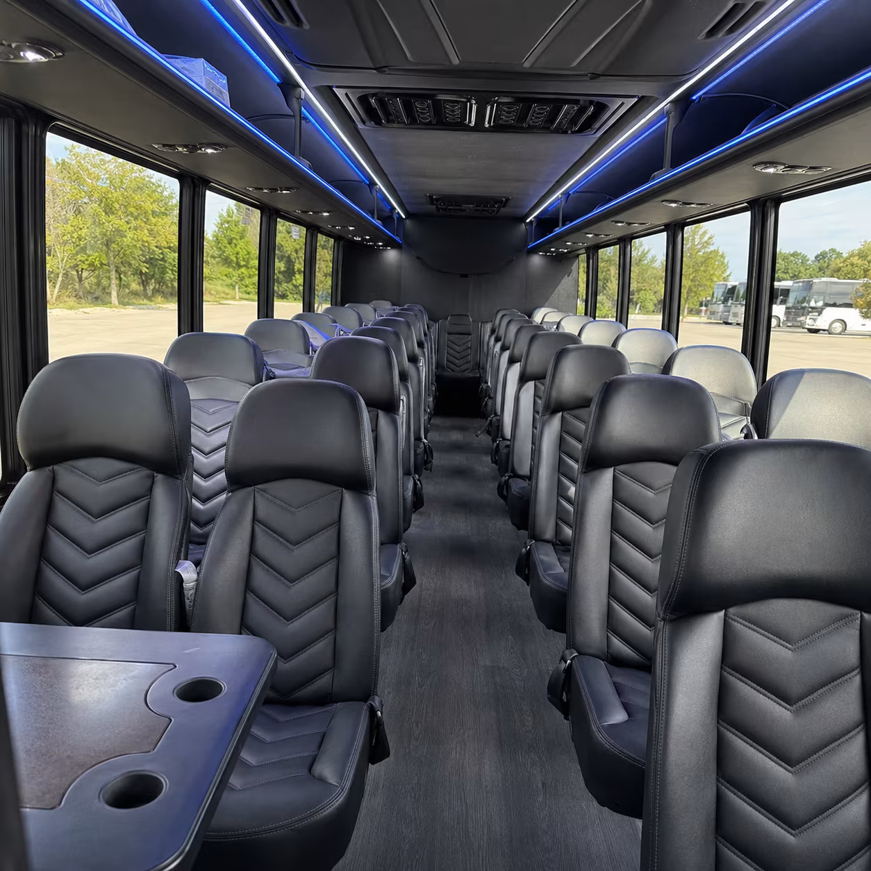 jersey city 30 passenger minibus inside