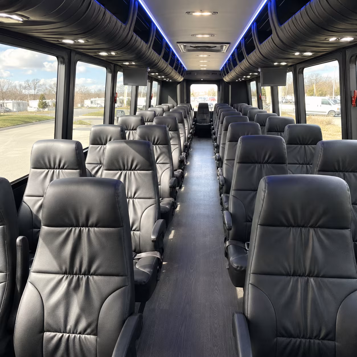 jersey city 35 passenger minibus inside