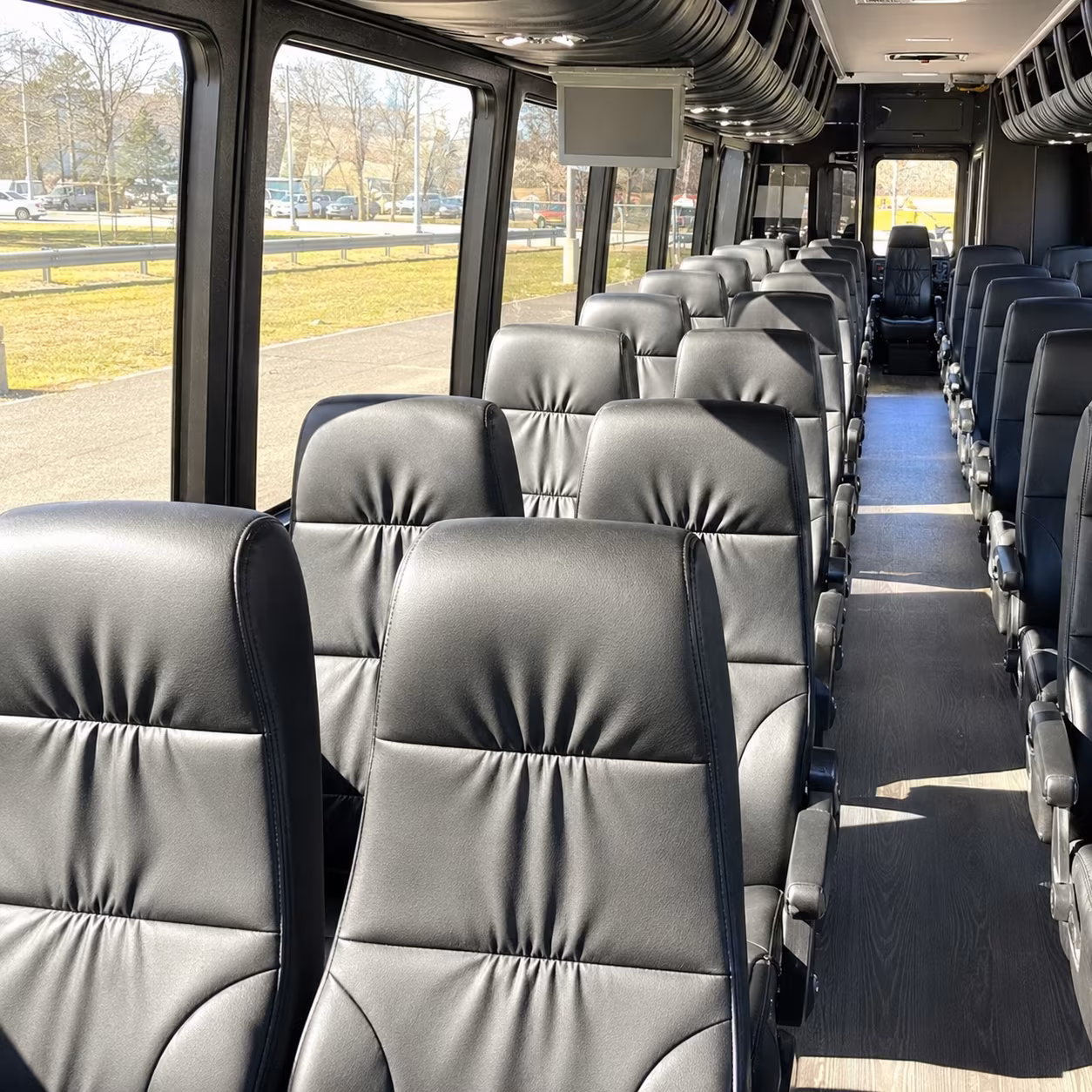 jersey city 35 passenger minibus interior