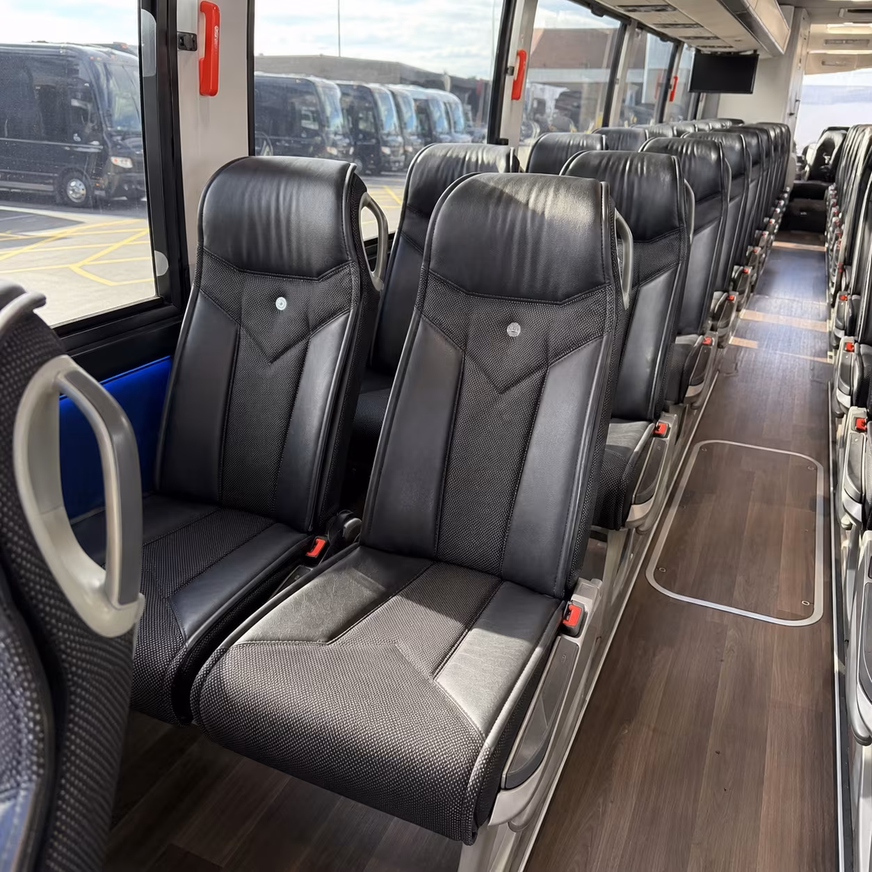 jersey city 40 passenger charter bus interior