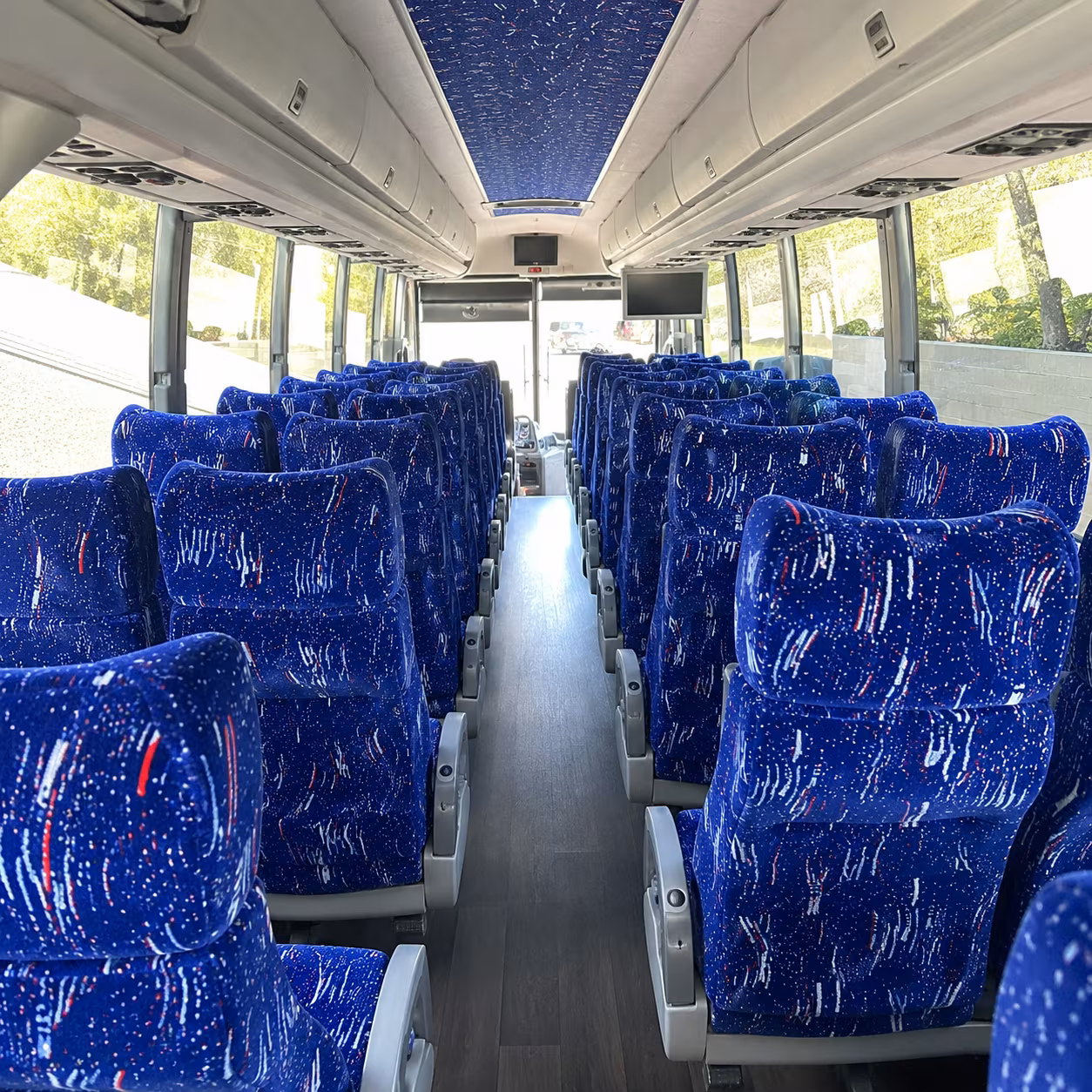 jersey city 50 passenger charter bus interior