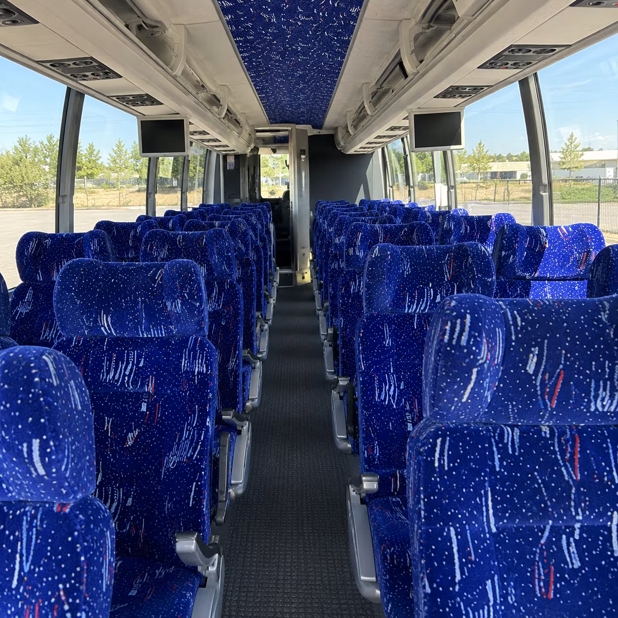 jersey city 54 passenger charter bus interior