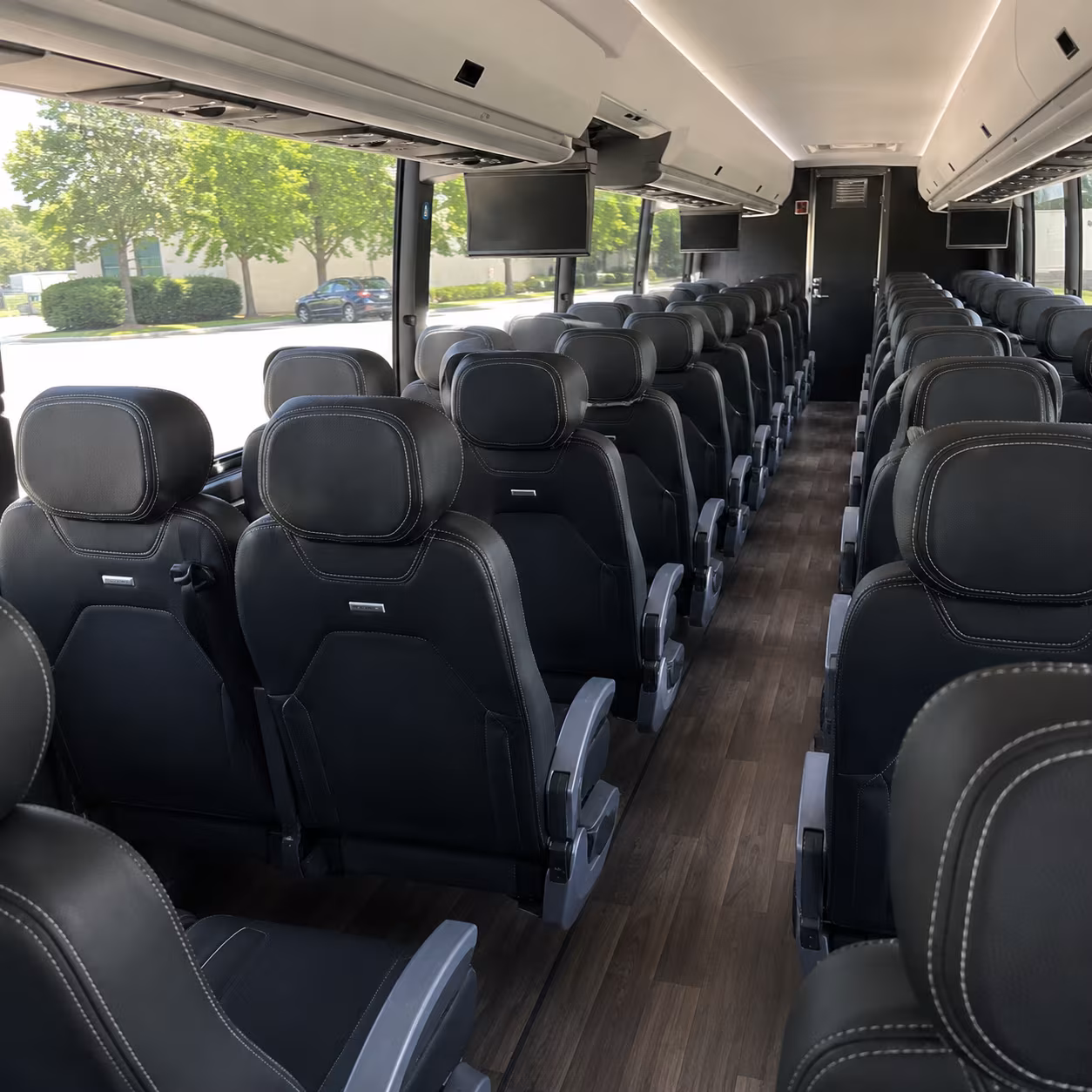 jersey city 56 passenger charter bus interior